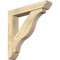 Ekena Millwork Funston Slat Rough Sawn Bracket w/ Offset Brace, Douglas Fir, 6"W x 32"D x 32"H BKT0604X32X32FST06RDF - alternate 1